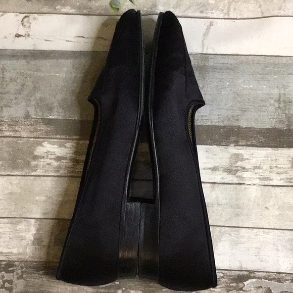 CHANEL Black Satin Loafers Sz 40 - Picture 6 of 11